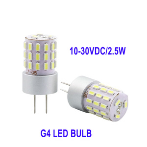 3.7V 6V 10-30VDC 2.5W G4 LED灯泡39Led Smd 3014