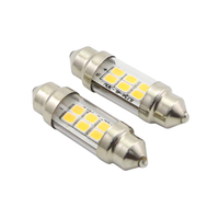 Car LED reading light, tailstock light, double pointed bulb C5W C10W Festoon LED 12-24VDC 48VDC