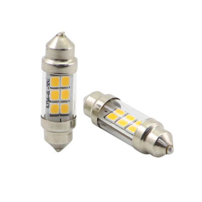 汽车LED阅读灯尾箱灯双尖灯泡C5W C10W Festoon LED 12-24VDC