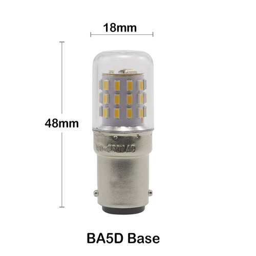 BA15D 3W LED Bulb 100-240VAC