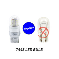T20 7440 7443 LED灯泡 3W 12V 24V
