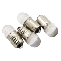 Transparent frosted surface high brightness 0.4W E10 BA9S LED indicator bulb