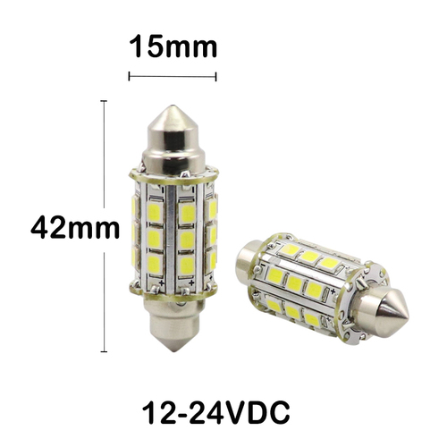 12-24V 3W C10W Festoon LED 360 degree illuminated ship signal light