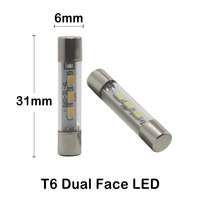 T6 LED 12V double-sided luminous constant current design