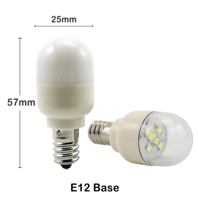 LED refrigerator light bulb E12 E14 E17 BA15D 12-24VDC 110-240VAC 1-2W
