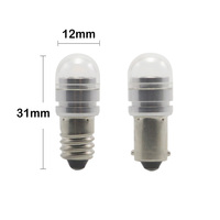 E10 BA9S LED bulb 12V 24V 48V 60V 1W transparent lampshade