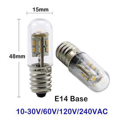 E14 led Refrigerator Bulb 10-30VDC 60V 120V 220VAC
