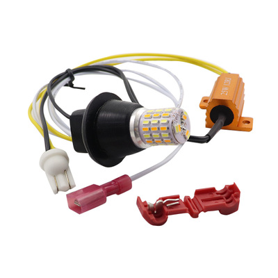 T10 Dual Color LED bulb DRL white and Yellow canbus 25W 10 OHM